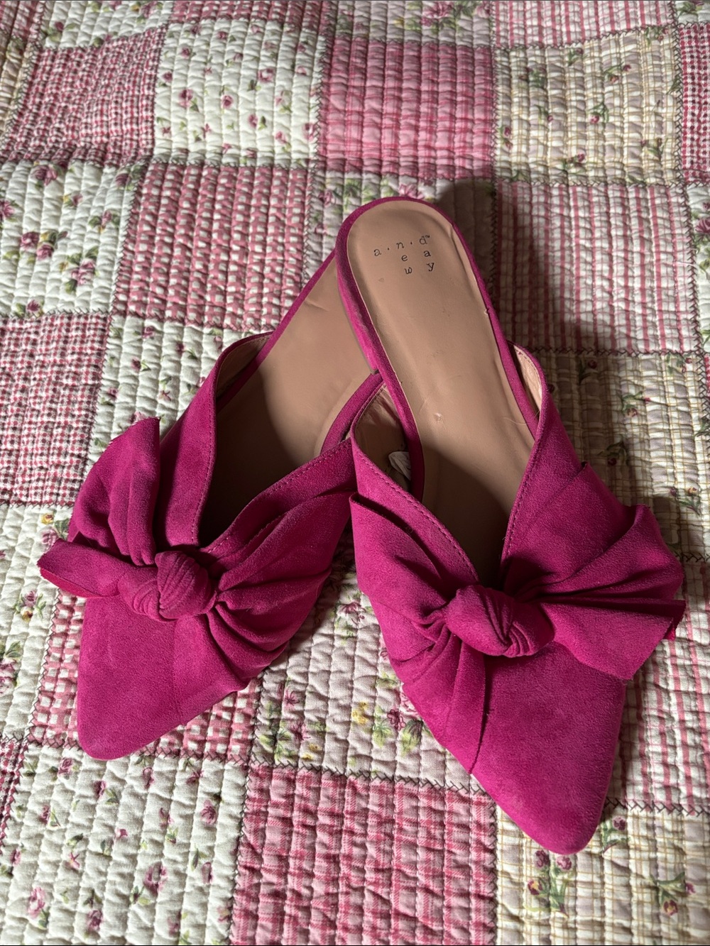 Fuchsia Knot-Detail Women’s Mule